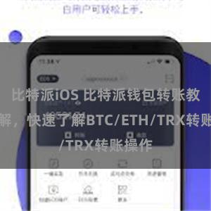 比特派iOS 比特派钱包转账教程详解，快速了解BTC/ETH/TRX转账操作