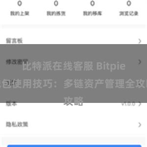 比特派在线客服 Bitpie钱包使用技巧：多链资产管理全攻略