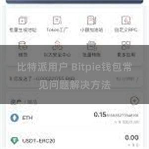 比特派用户 Bitpie钱包常见问题解决方法