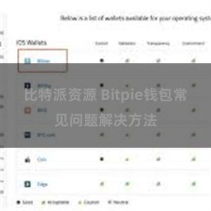 比特派资源 Bitpie钱包常见问题解决方法